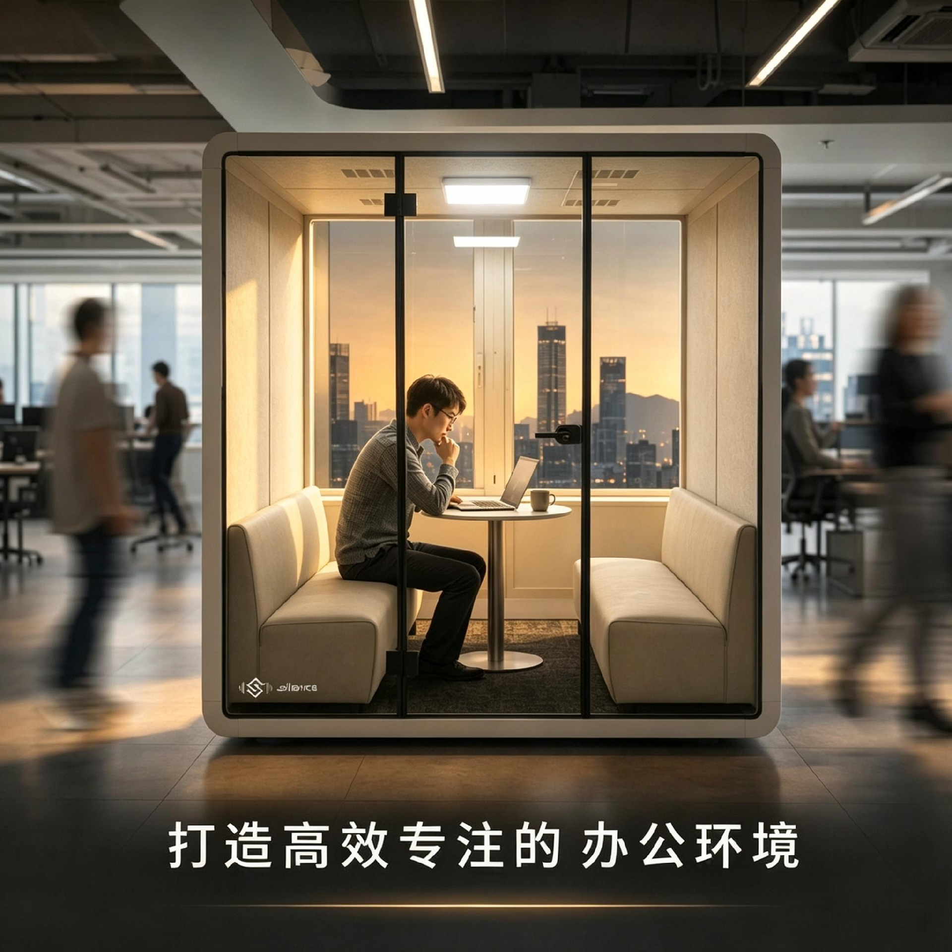 开放式办公的“灵感孵化器”：多人会议静音舱的优势解析